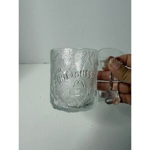 McDonalds Mini Stonies Mug Textured Glass Collectible Beer‎ Stein set of 3
